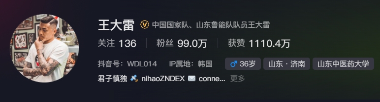  事出突然？泰山賽前幾小時亞冠退賽，王大雷社媒IP還顯示在韓國