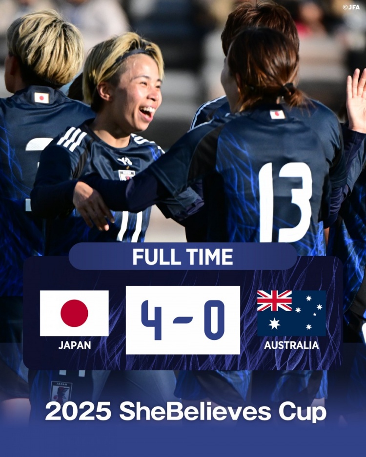  熱身賽日本女足4-0澳大利亞女足，田中美南2射1傳&長(zhǎng)谷川唯任隊(duì)長(zhǎng)