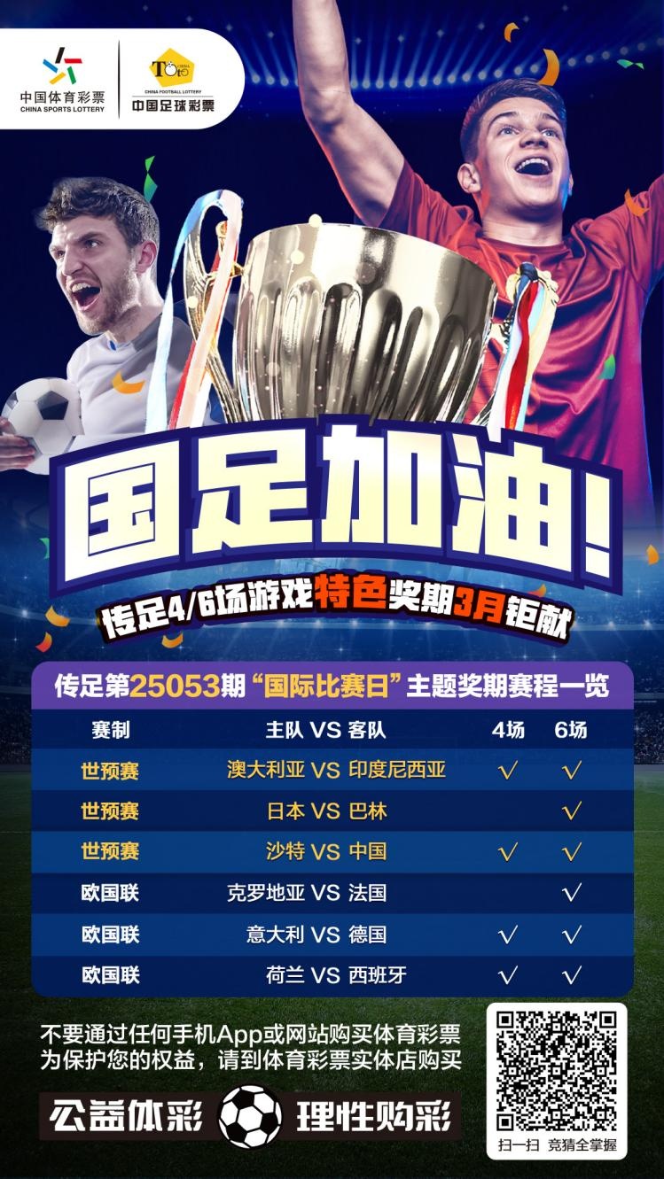 國足加油！傳足特色獎期第25053期聚焦國際比賽日