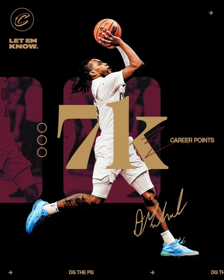  未來可期！加蘭騎士生涯得分達(dá)到7000分 隊史第11位！