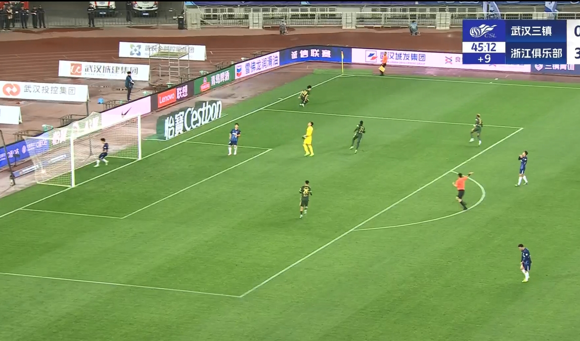  18歲王鈺棟中超處子球！三鎮(zhèn)后防白給，浙江半場4-0領(lǐng)先
