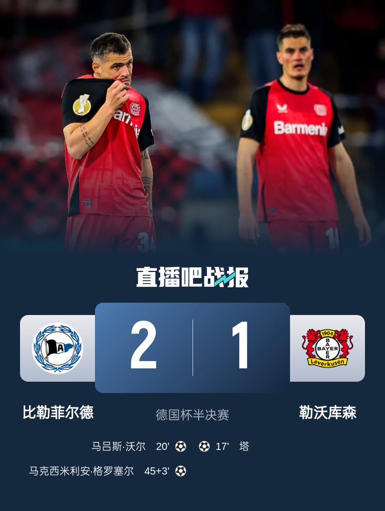  比勒菲爾德是史上第4支晉級德國杯決賽的德丙球隊(duì)，此前3隊(duì)未奪冠